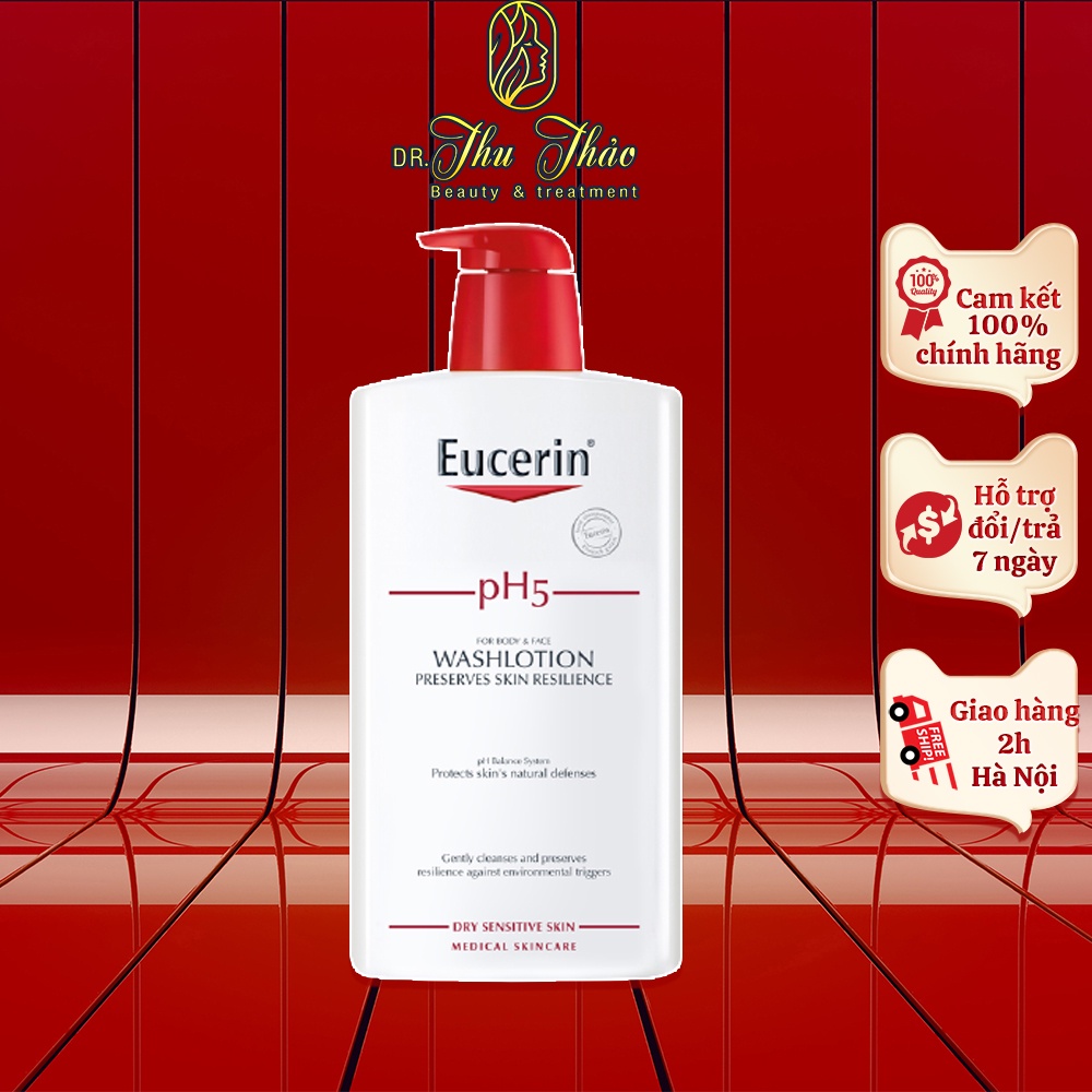 Sữa tắm Eucerin PH5 WashLotion cho da cơ thể nhạy cảm, kể cả da trẻ sơ sinh
