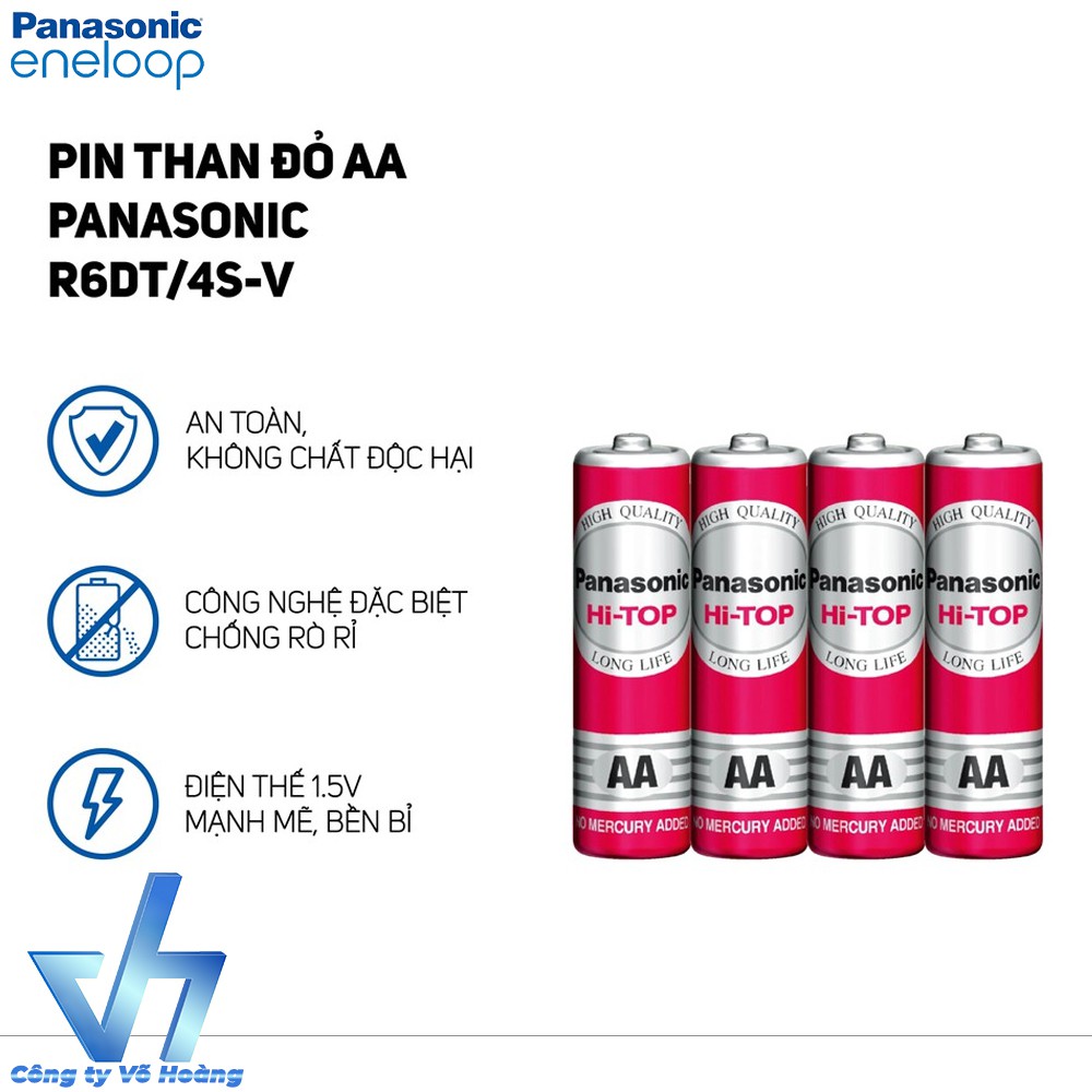 Bộ 16 pin AA chính hãng Panasonic R6DT High Quality (Đỏ)