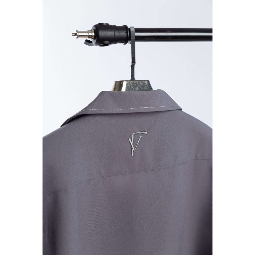 Áo Sơ Mi Nam Nữ Phom Rộng FVNXY Màu Xám Căng Đét Cực Ngầu | BigBuy360 - bigbuy360.vn