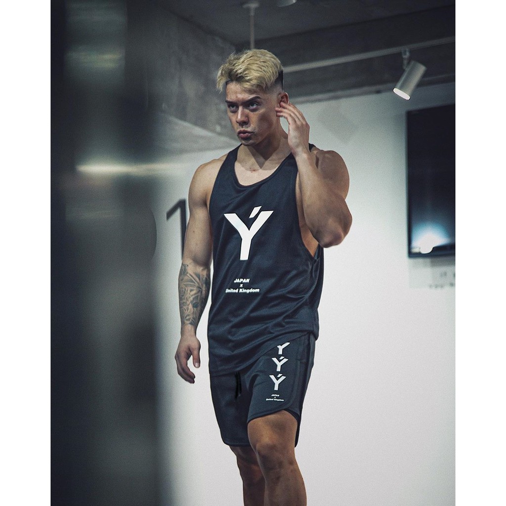 Áo tank top, áo ba lỗ tập gym nam YT chất vải thun lưới