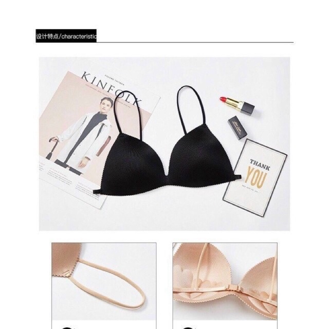 Áo bra đúc su cài sau dây mảnh hót hit