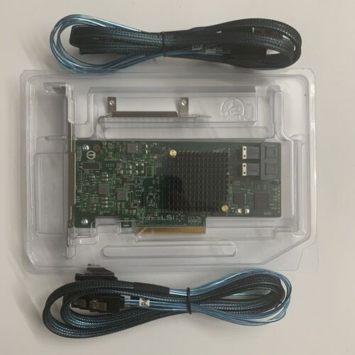 Card raid điều khiển LSI SAS 9341-8i 12 Gb/s có cáp