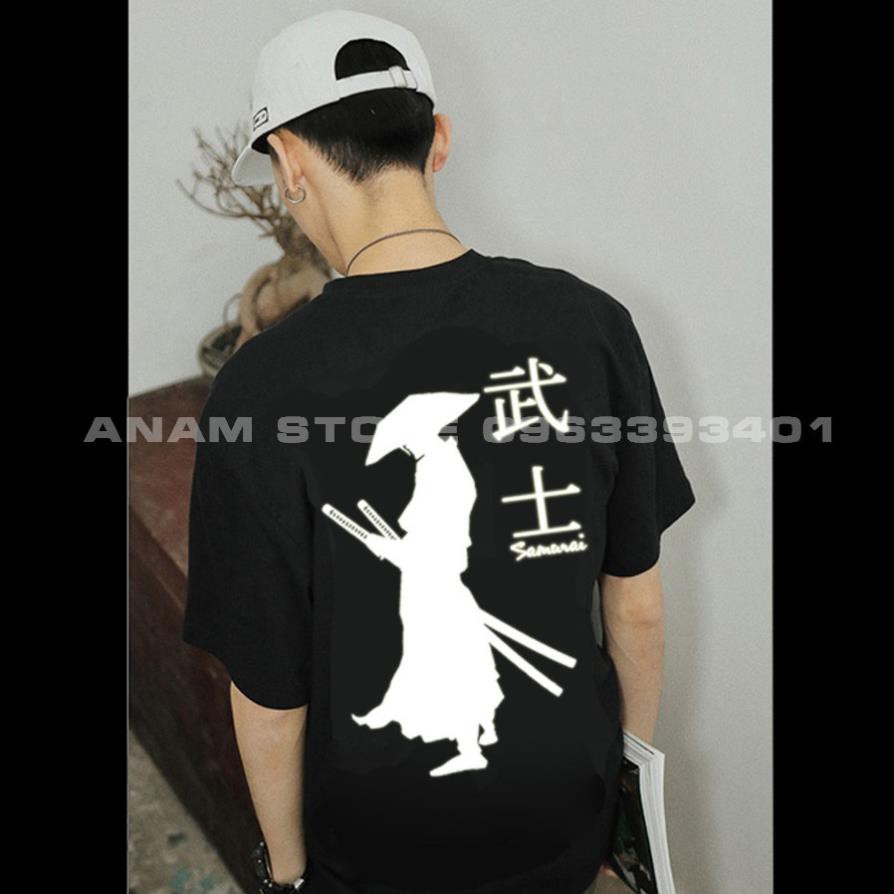 Áo thun phản quang tay lỡ Nam Nữ Samurai