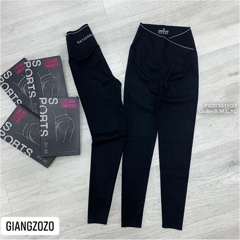 Quần legging gen bụng phối viền