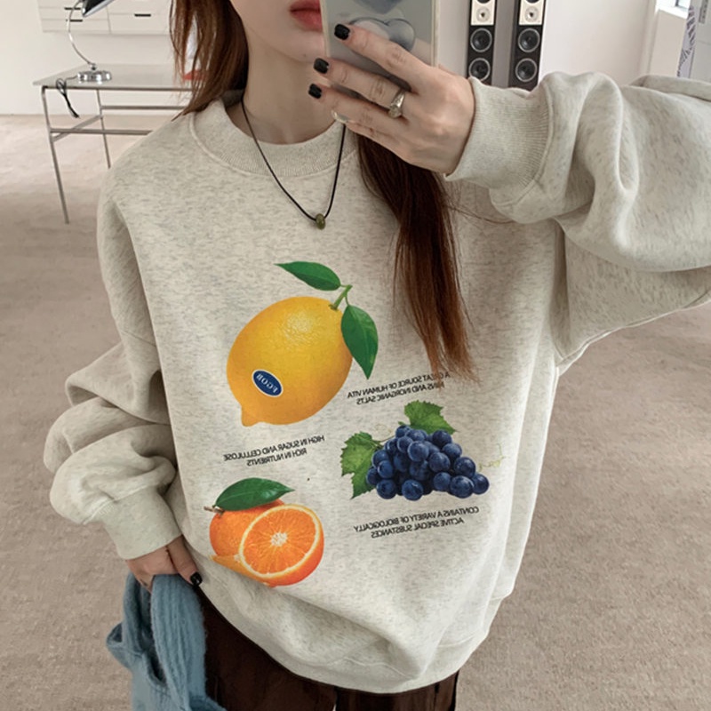 NRVP Mới Áo Thun Tay Dài Dáng Rộng In Chữ Phong Cách Hàn Quốc 2023