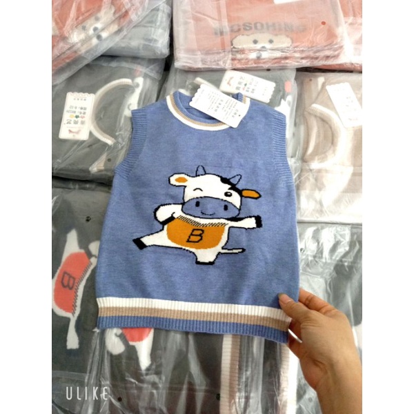 Áo gile len mịn cho bé trai
