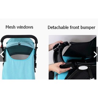 Xe Đẩy Bập Bênh Seebaby QQ4( màu xanh, ghi)