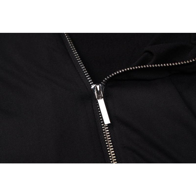 Châu Âu Mỹ Phong Cách Màu Trơn Dài Tay Dây Kéo Eo Thu hẹp Mỏng Hơn Nhìn Thể Thao Yoga Jumpsuit Quần Nữ Jumpsuit