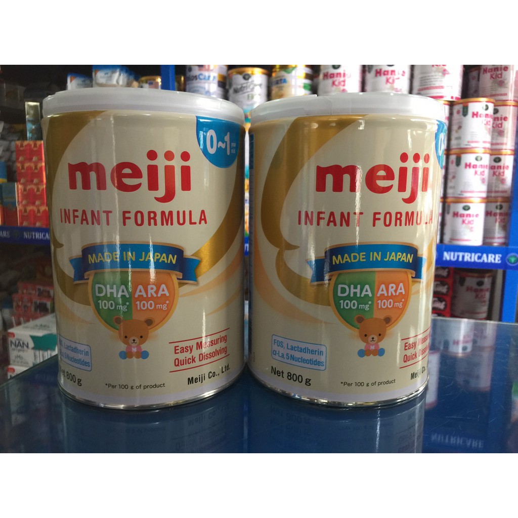 Mẫu mới Sữa Meiji số 0(800g) nhập khẩu