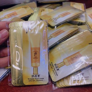 Combo 5 gói kem chống nắng hoàng cung Whoo Jin Hea Yoon Wrinkle Sun Cream SPF 50++++ 5ml
