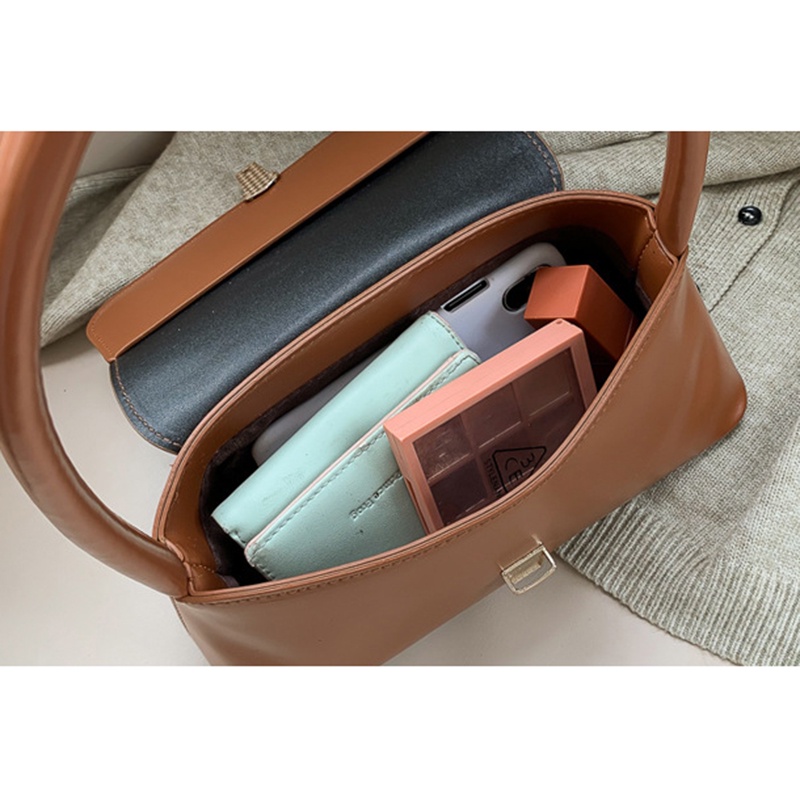 Túi Đeo Vai Ba Chiều Màu Trơn Thời Trang Pháp Cho Nữ