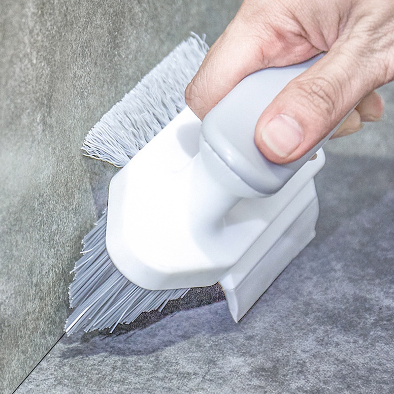 Bàn Chải Vệ Sinh Khe Hở 2 Trong 1 Hình Chữ V Tay Cầm Dài Tiện Dụng