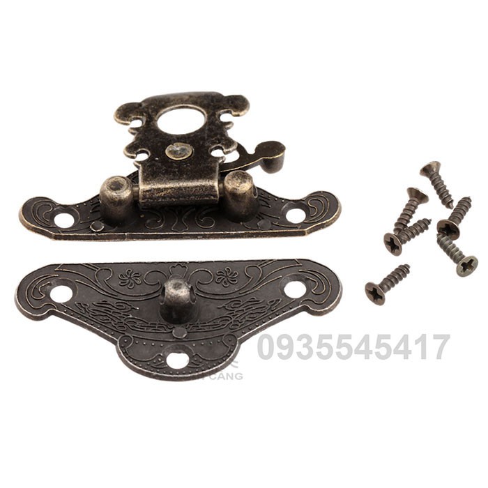 Khóa hộp gài chốt size M 013 Cổ điển – KT:4.8cm - A061013