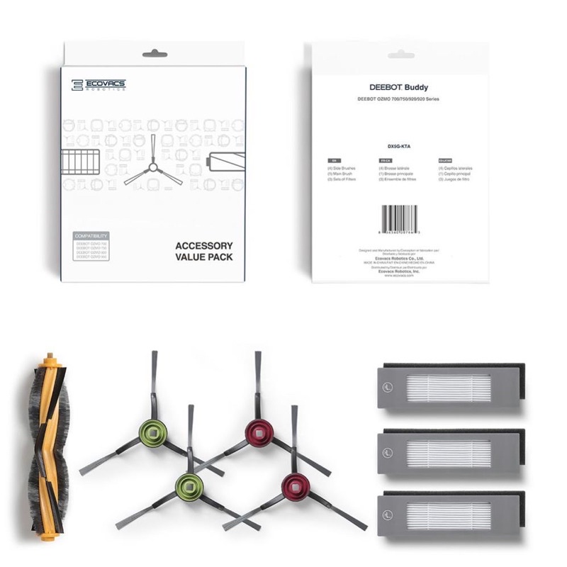 BỘ PHỤ KIỆN ROBOT HÚT BỤI LAU NHÀ Deebot T9, T8, T5