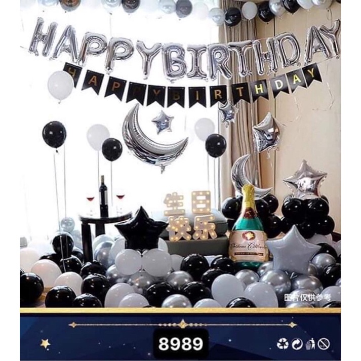 Bóng Bay Ngôi Sao 5 Cánh Trang Trí Sinh Nhật