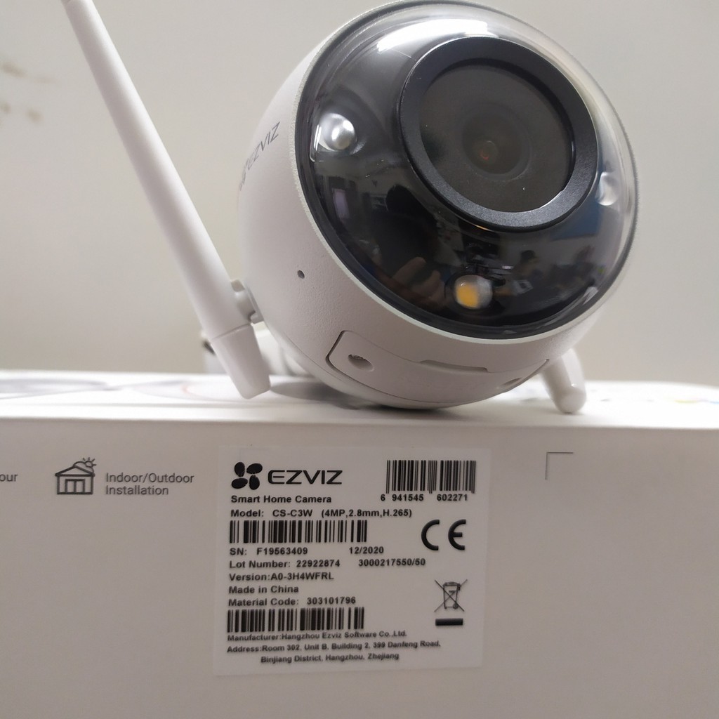 [Mã 267ELSALE hoàn 7% đơn 300K] Camera 4MP IP WIFI Ngoài Trời Thông Minh EZVIZ Camera C3W PRO MÀU BAN ĐÊM 1080P FullHD | BigBuy360 - bigbuy360.vn