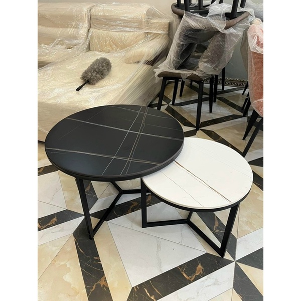 Bàn trà mặt đá ceramic nhập khẩu