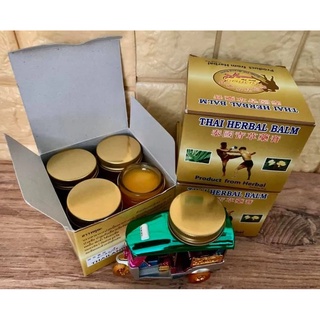 Dầu Cù Là Bow Tip 50g - Thai Herbal Balm nội địa Thái Lan, Dầu Thái xoa bóp giảm đau Bowtip
