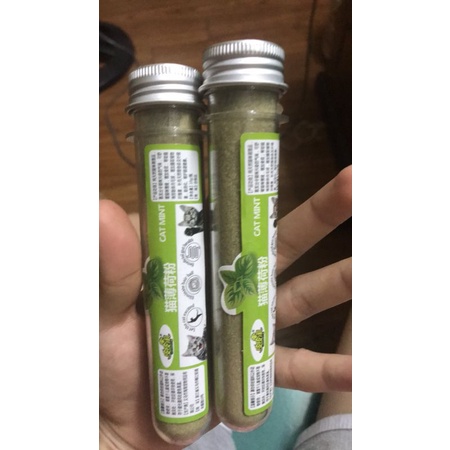 Cỏ bạc hà catnip cho mèo , cỏ mèo cat mint hít ngửi ăn loại ống khô 10g