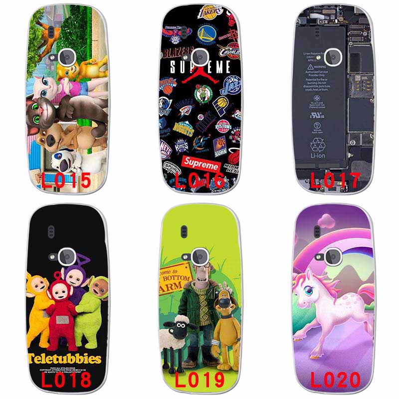 Ốp Lưng silicone HọA TiếT HoạT HìNh NhiềU MàU SắC Cho Nokia 3310 2017