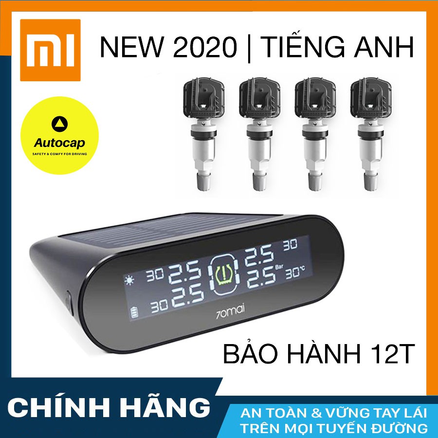 Cảm biến áp suất lốp ô tô Xiaomi 70MAI van trong (phiên bản 2020)