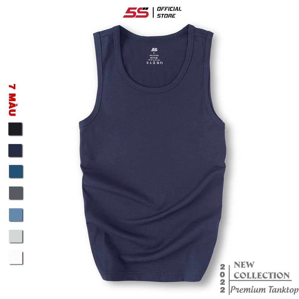 Áo Ba Lỗ Nam Trơn 5S (7 Màu) Chất Liệu Cotton Cao Cấp Siêu Mềm Mại, Siêu Thoáng Mát, Dễ Kết Hợp (ABL22099-06)