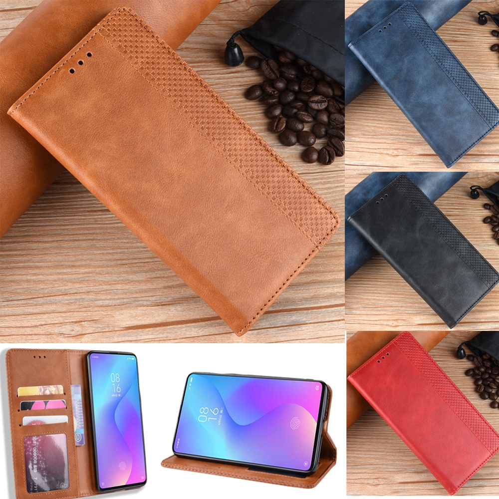 Xiaomi Redmi K20 Pro Note 7 6 7A Case Flip Wallet Leather Stand Magnetic Card Slot Cover