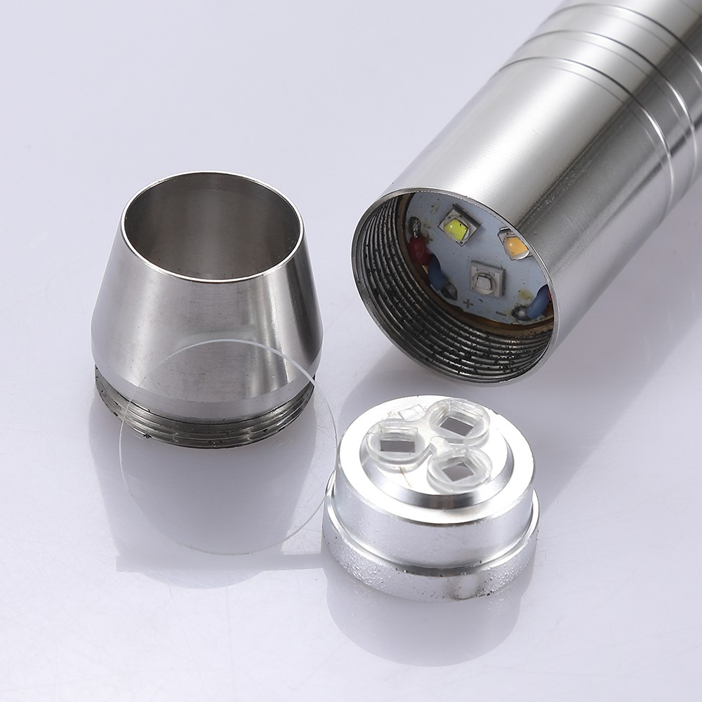 Đèn Pin Alonefire SV300 LED UV 365nm Ánh Sáng Trắng / Vàng Đen