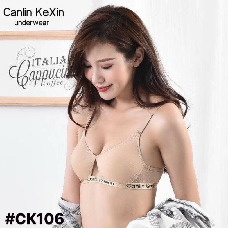 ÁO lót nữ, chất su thông hơi nệm CK 106 không gọng