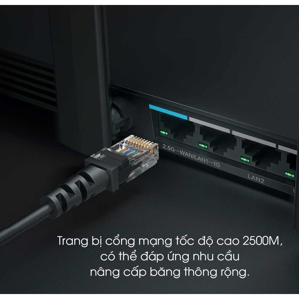 Router Wifi 6 Xiaomi AIoT AX6000 - 7 Ăng ten - chuẩn WIFI 6 Enhanced