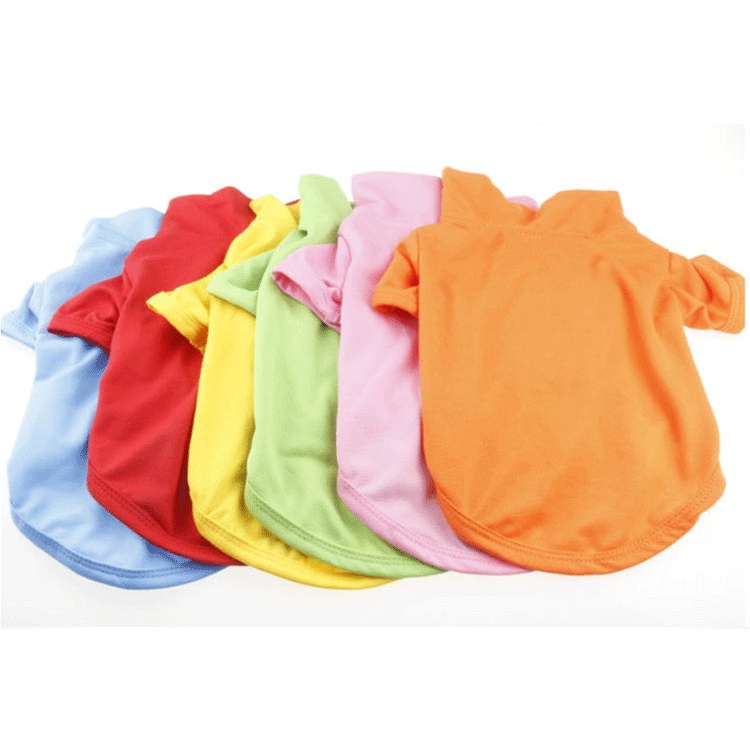 Pet Solid Color POLO Shirt cho chó T-shirt thoáng khí Quần áo cho thú cưng thoải mái