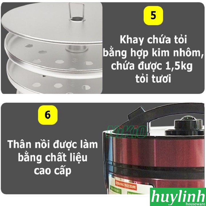 Freeship Máy làm tỏi đen gia đình Nhật Bản Nikio NK-688