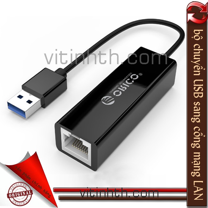 Bộ chuyển cổng USB 3.0 ra cổng mạng (LAN) Gigabit chính hãng ORICO / USB ra LAN  -  THComputer Q11