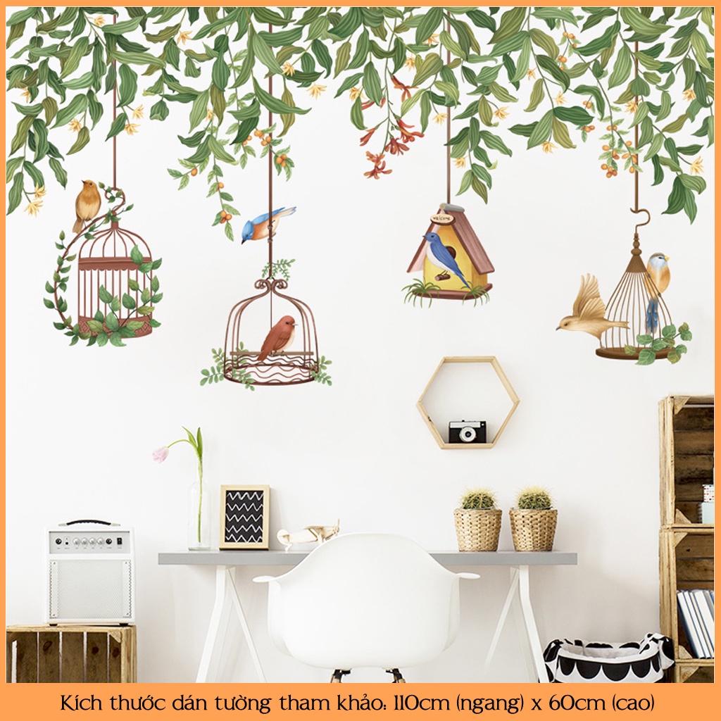 Decal Dán Tường Trang Trí Nhà Cửa, Tranh Dán Tường Có Sẵn Keo C18