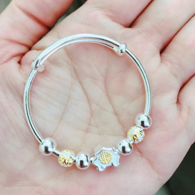 Vòng bạc nhập ngoại cho bé yêu(nặng 3,2 chỉ)