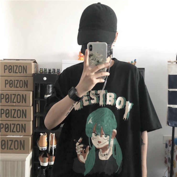 Áo thun tay lỡ Unisex, áo phông form rộng AT07 | BigBuy360 - bigbuy360.vn