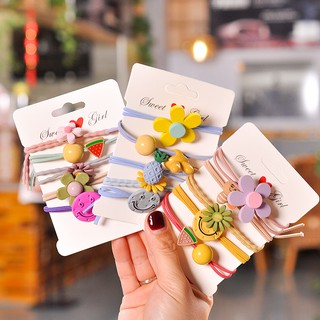 Set cột tóc 5 dây xinh xắn nhiều màu