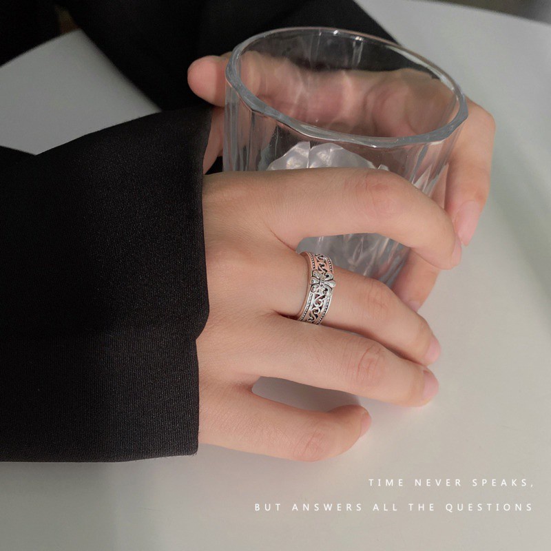 Nhẫn Hở Hình Hoa Xinh Xắn Thời Trang  191113Nhẫn Thời Trang Đơn Giản Dễ Phối Đồ Dành Cho Cặp Đôi