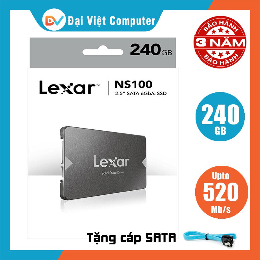 Ổ Cứng SSD Lexar NS100 256GB 128GB 2.5" SATA III | BigBuy360 - bigbuy360.vn