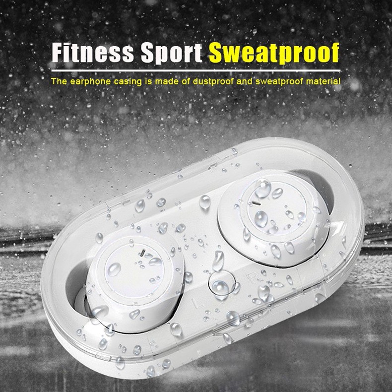 Tai Nghe Không Dây TWS Bluetooth 5.0 Âm Thanh HiFi Stereo 8D Có Màn Hình LED Hiển Thị Cảm Ứng