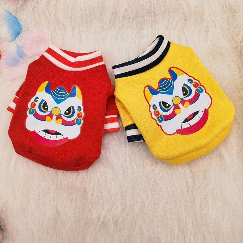 Áo con lân TẾT TÂN SỬU 2021 cho chó mèo