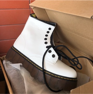 (CÓ SẴN- Video, Ảnh thật) Giày Basic Boot Ulzzang Cao Cấp đế 5p sườn khoá zip