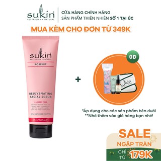 Kem Làm Sạch Tế Bào Chết Da Mặt Tầm Xuân Sukin Rosehip Rejuvenating Facial Scrub 125ml