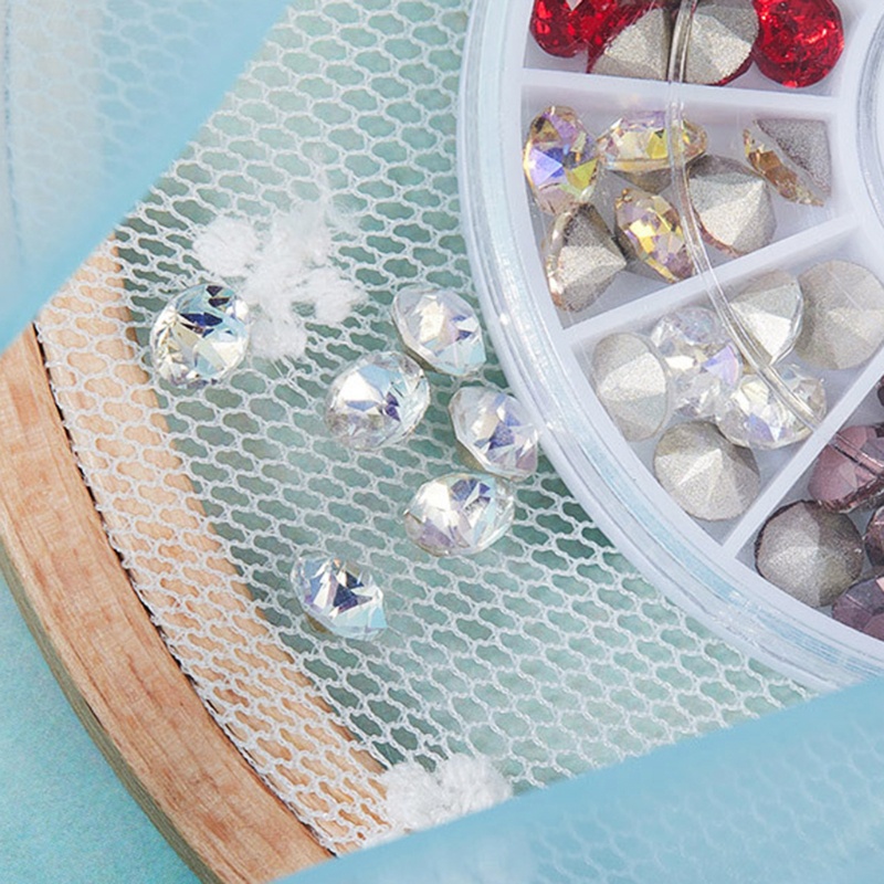 Hộp Đá Nhiều Màu Lấp Lánh Trang Trí Móng Tay