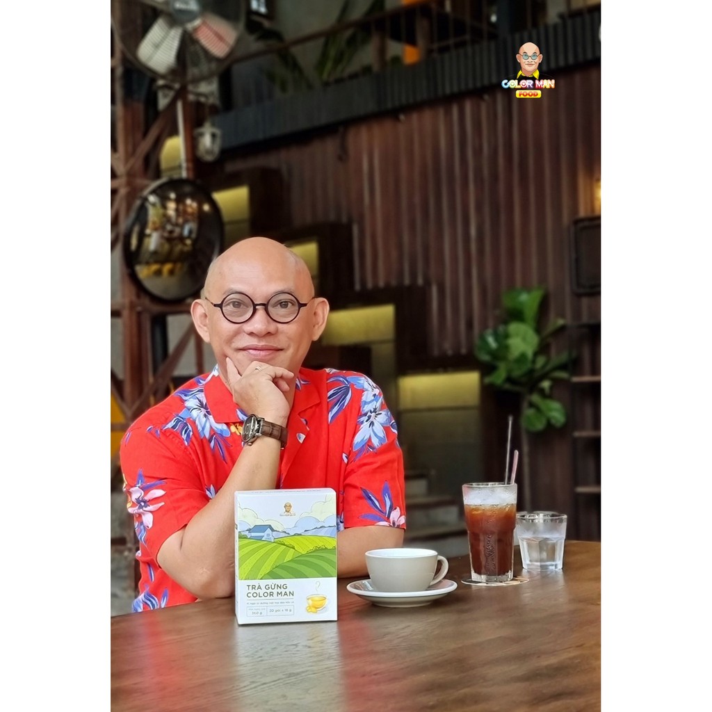 Trà Gừng Color Man set 20 gói thành phần gồm đường mật hoa dừa tự nhiên rất giàu chất chống oxy hóa | BigBuy360 - bigbuy360.vn