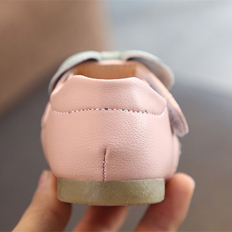Giày búp bê phối nơ xinh xắn theo phong cách Hàn Quốc dành cho bé