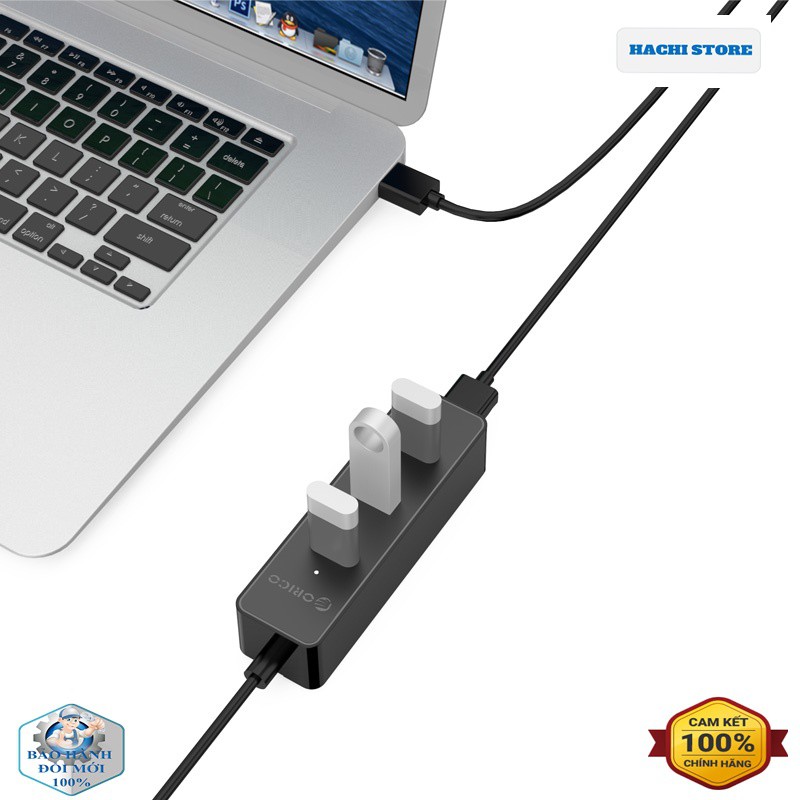 Bộ chia USB Hub 4 Cổng 3.0 Orico W5PH4-U3 - Hàng phân phối chính hãng