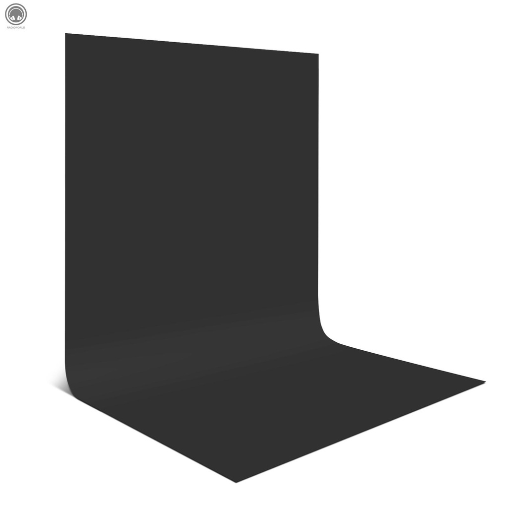 Phông Nền Chụp Ảnh Bằng Vải Không Dệt Màu Đen Cỡ 3x1.5m / 9.9x4.9ft