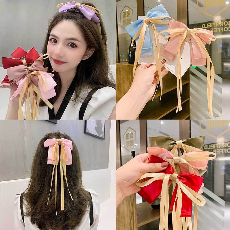 Kẹp tóc nơ ruy băng cỡ lớn thời trang Hàn Quốc dành cho nữ - Rely Hà Nội
