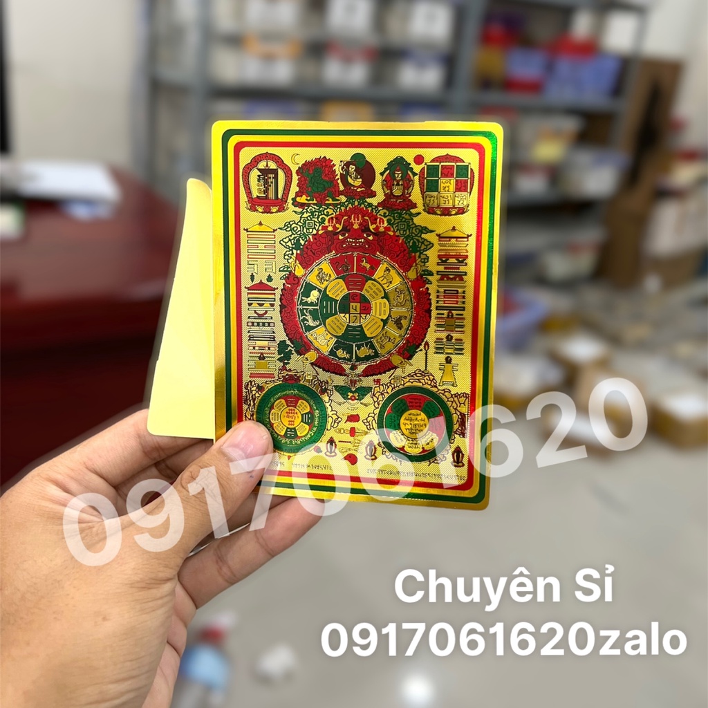 Sỉ Miếng dán Decal Văn Thù Cửu Cung Bát Quái Liên Hoa Sinh Đại sư